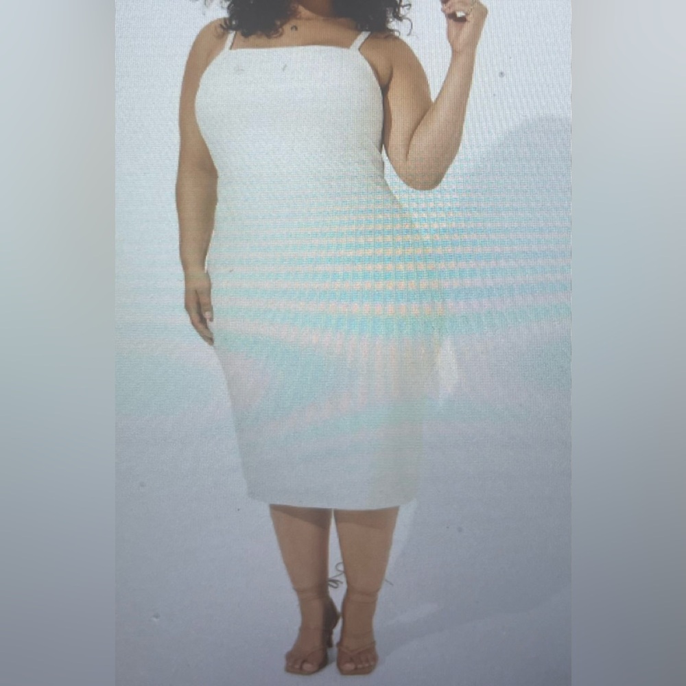Torrid plus size dress size 3x White Midi Dress